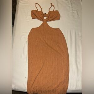 Windsor Tan Backless Dress